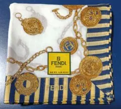 FENDI ハンカチ チェーン柄