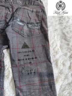 Karl Kani GOLF ストレッチパンツ　チェック柄　メンズ