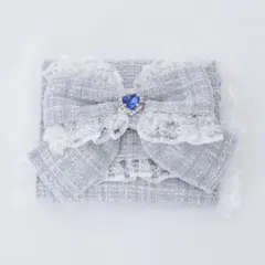 アンクルージュ ノベルティ キラキラツイードミニウォレット(ブルー)