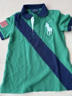 Polo Ralph Lauren ポロシャツ 4/4T 緑/ネイビー