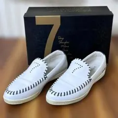 TOP SEVEN トップセブン スリッポン　白　7刺繍【Size:41】