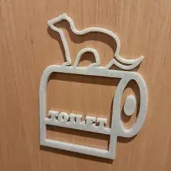 フェレットのトイレマーク トイレサイン 大理石風