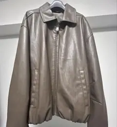 新品】NAUTICA ノーティカ フェイデッド レザレッド ブルゾン Lサイズ 