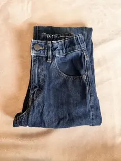 ユニクロ　130 ダークブルー ストレートレッグ 長ズボン