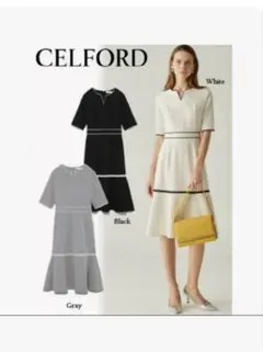 CELFORD レース切り替え ワンピース 34