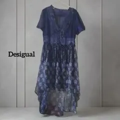 ​デシグアル シフォンワンピース MINALI 44 LL 大きめサイズのサムネイル