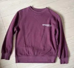 ZARA ザラ キッズ トレーナー 130サイズ 裏起毛 ボルドー スウェット