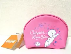 新品未使用 Casper キャスパー グッズ ポーチ ピンク UCAS-PCH9