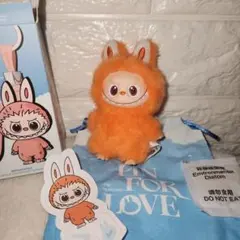 【正規品】イニシャルラブブ 『 Z 』 オレンジ ラブブ 拉布布 Labubu