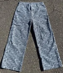 FAFATT 柄模様スラックス メンズ　古着　パンツ