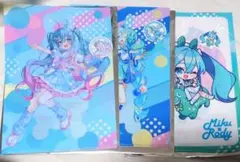 タイトーくじ 初音ミク J賞 K賞 クリアファイル ステッカー 初音ミク