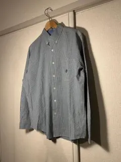 チャップス 長袖シャツ 緑ギンガムチェック 古着