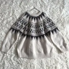 ノルディック柄 ニット
