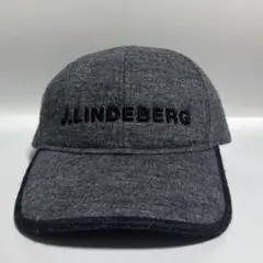 J.LINDEBERG ジェイリンドバーグ ウール混 キャップ 帽子 グレー