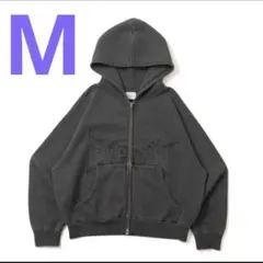 bless u pigment zip hoodie ブラック