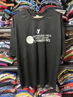 TWIN RIVERS YMCA プリントTシャツ ブラック 2XL