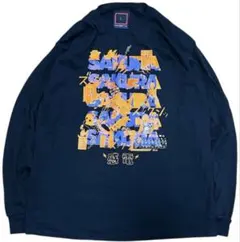 アキバ感電デンキ 遊人 ロングTシャツ グラフィック フロントロゴ