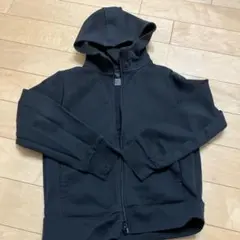 UNIQLO ウルトラストレッチドライスウェットフルジップパーカ 140 黒
