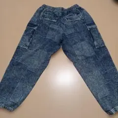 スターティングオーバー　ケミカル加工 ワイドシルエット デニムカーゴパンツ　XL