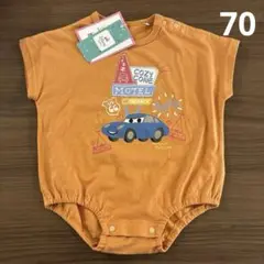 ディズニー カーズ サリー オレンジ 半袖 ロンパース 70サイズ