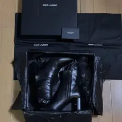 SAINT LAURENT YSL ロゴ y2k サイドジップブーツ 37.5のサムネイル