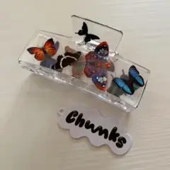 Chunks ボックス ヘアクリップ バタフライ