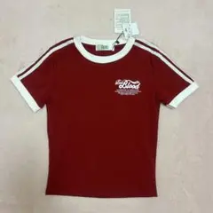 Tシャツ レディース 赤 フリーサイズ ピチT