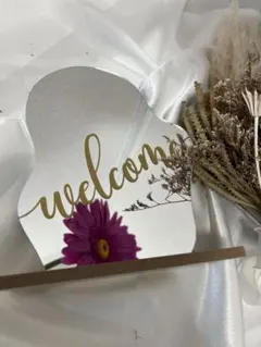 ウェルカムミラー ステッカー ウェルカムスペース 結婚式