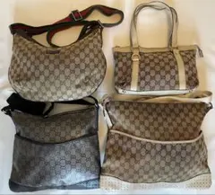 【早い者勝ち♪】Gucci GGパターン バッグ 4個まとめ売り➕リペアグッズ