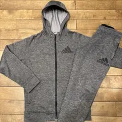 【美品】アディダス ジャージ上下 セットアップ パーカー 裏起毛 S