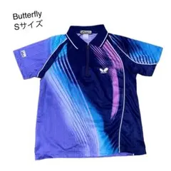 Butterfly バタフライ　卓球ウェア　ゲームウェア　ハーフジップ　半袖