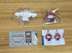 シナモロール ふわわフロッキーマスコット ミャクミャクなりきり アクリルチャーム