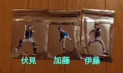 ファイターズ　セコマ　アクリルスタンド　伏見寅威　加藤貴之　伊藤大海