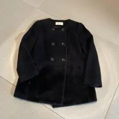 2,000円OFF＊BALLSEY《ウール ダブルブレスト ノーカラーコート》