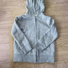 H&M キッズ ジップアップパーカー グレー 110cm