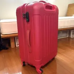 【ジャンク品】 スーツケース 47L マゼンタピンク