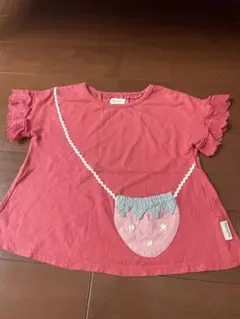 ビケット　キムラタン いちごポシェットTシャツ Biquette