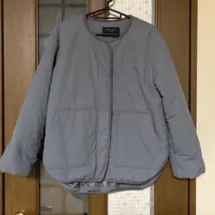 chocol raffine キルティング中綿ジャケット　グレー