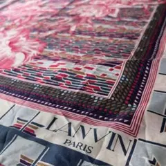 LANVIN フラワープリント スカーフ