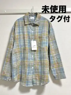 タグ付未使用　Henry&Jessica チェック柄 長袖シャツ ネルシャツ