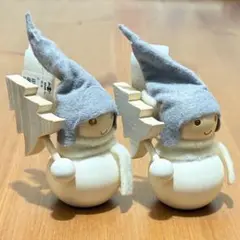 新品未使用 アーリッカ トントゥ 2人セット / 氷の国のクリスマスツリー