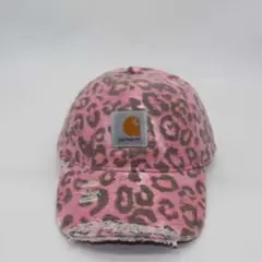 Carhartt ピンク ヒョウ柄 キャップ