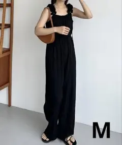 callautia ギャザーショルダーオールインワン