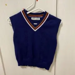 SHEIN ネイビー Vネック ベスト