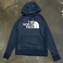 ★THE NORTH FACE プルオーバーパーカー ロゴプリント M ネイビー