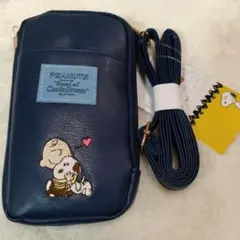 PEANUTS スヌーピー ポーチ ネイビー