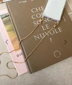 【Me%】 チェーンモバイルストラップ　ゴールド
