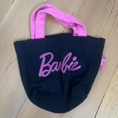 Barbie ミニトートバッグ ブラック ピンクのサムネイル