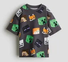 新品未使用＊マインクラフト総柄Tシャツ135~140cm