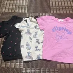 babydoll チェリー柄オフショルダーTシャツ